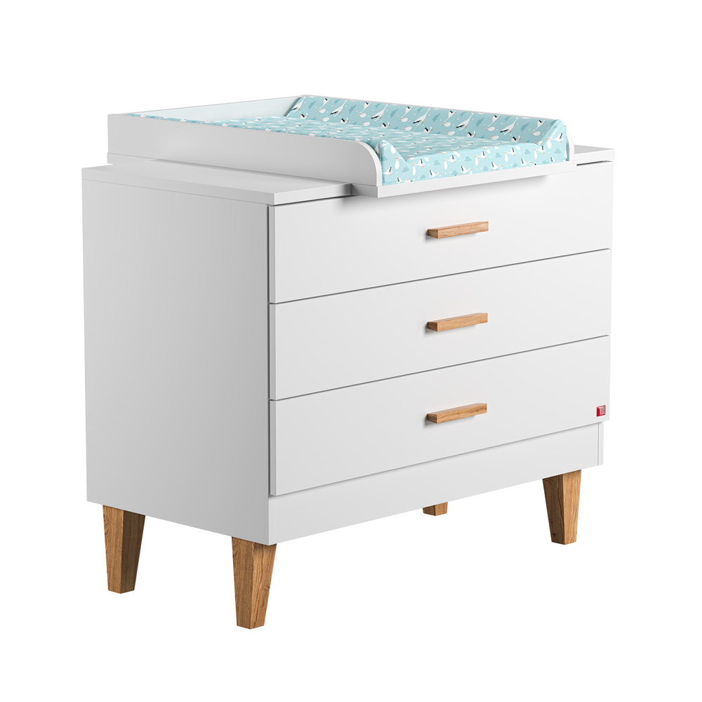 Plan à langer pour commode Lounge - Blanc - Vox