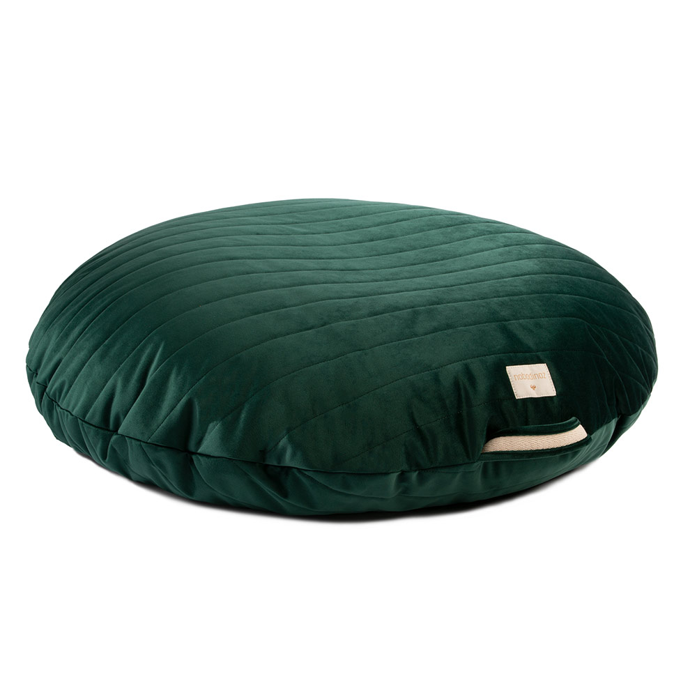 Pouf Sahara éco-velours - Emeraude - Nobodinoz