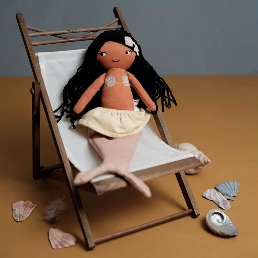 Doudou poupée Sirène Corali Fabelab