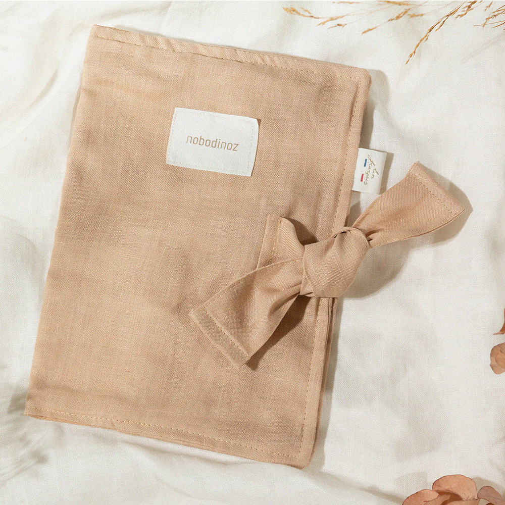 Protège Carnet de Santé A5 Lin Français - Sand Nobodinoz