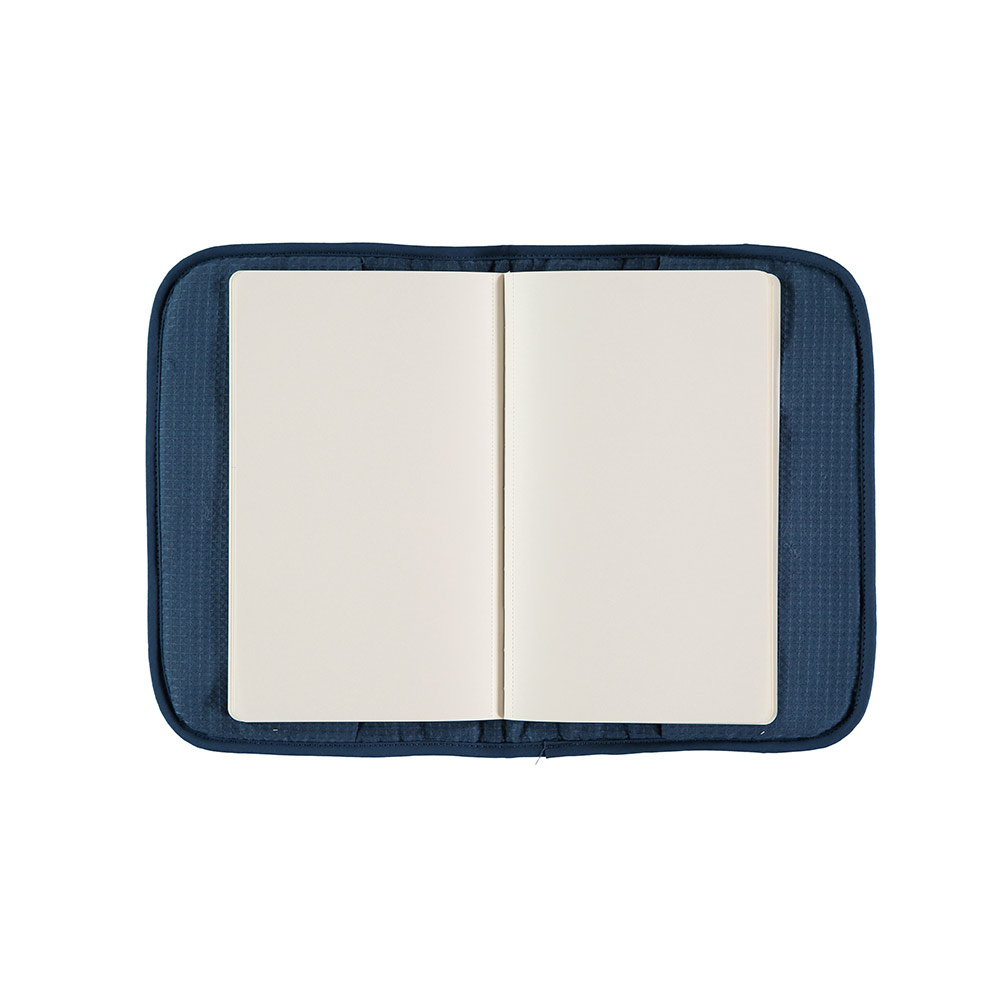 Protège carnet de santé Poema Nid d'abeille - Bleu marine - Nobodinoz