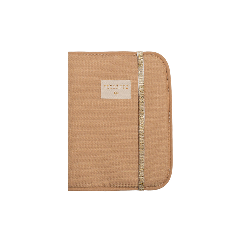 Protège carnet de santé Poema Nid d'abeille - Nude - Nobodinoz