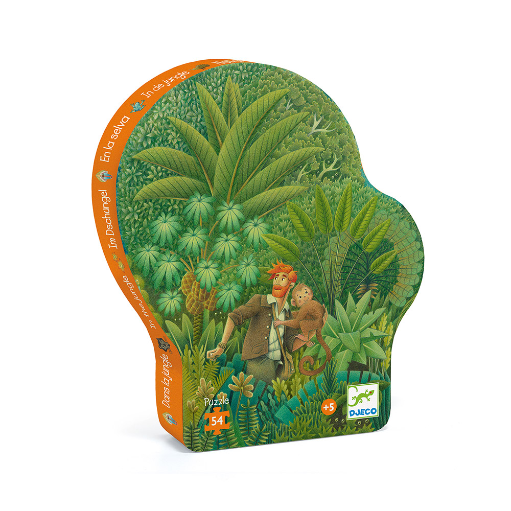 Puzzle Silhouette Dans la Jungle - 54 pièces - Djeco