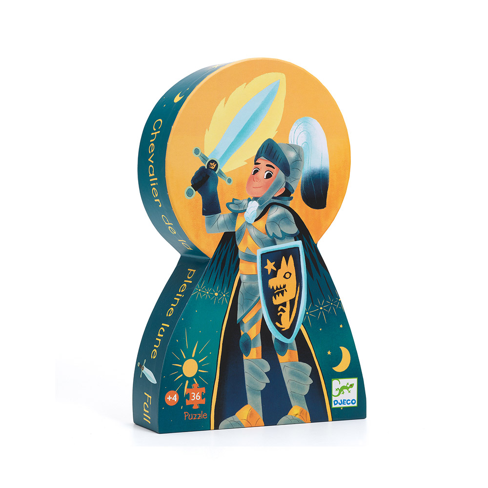 Puzzle Silhouette Chevalier de la Pleine Lune - 36 pièces - Djeco