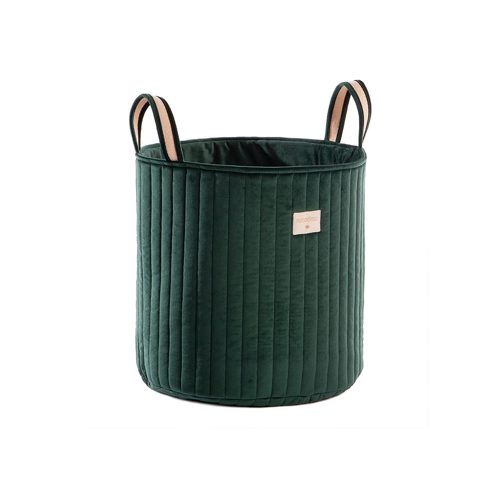 Sac de rangement Velours Savanna - Emeraude - Nobodinoz