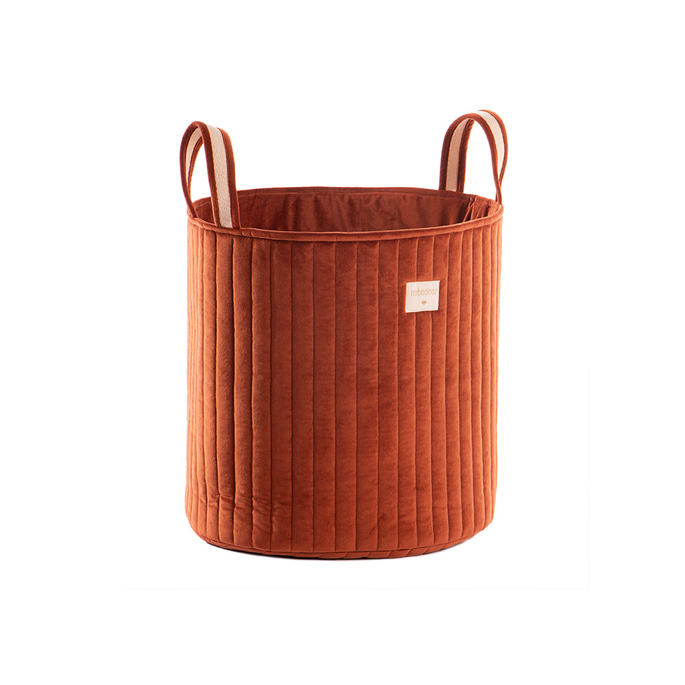 Sac de rangement Velours Savanna - Rouille - Nobodinoz