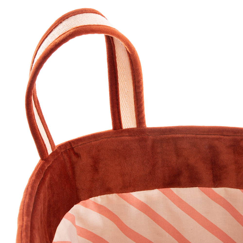 Sac de rangement Velours Savanna - Rouille - Nobodinoz