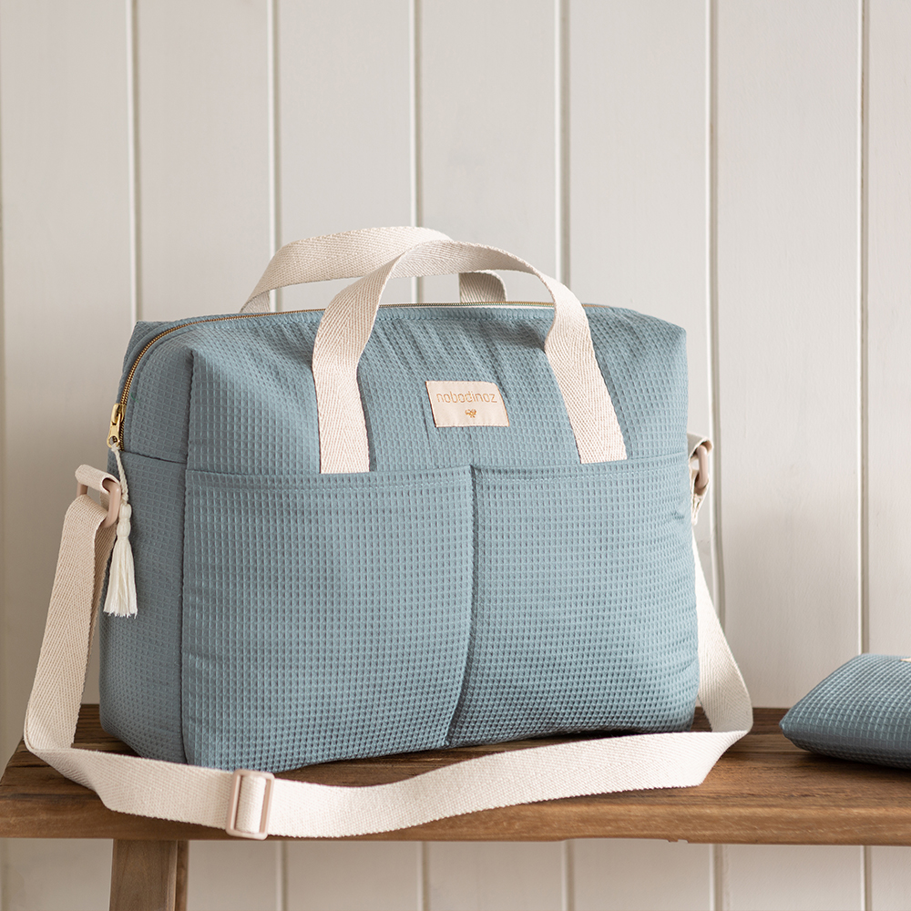 Sac à Langer Gala - Bleu Stone - Nobodinoz