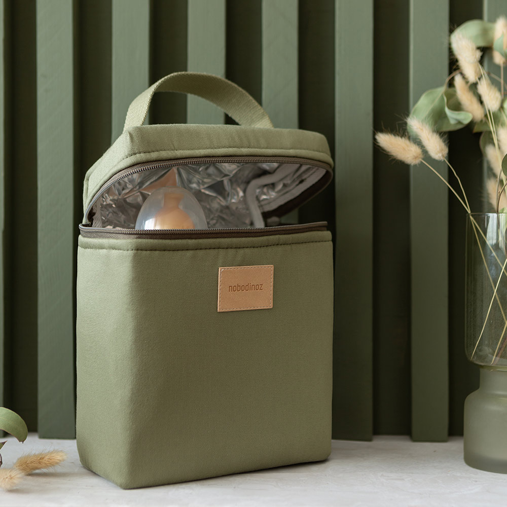 Lunch Bag isotherme Imperméable - Vert Olive - Nobodinoz