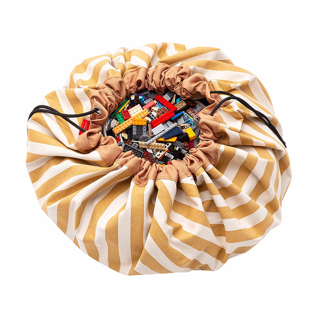 Sac - Tapis de jeux Rayures - Moutarde - Play et Go