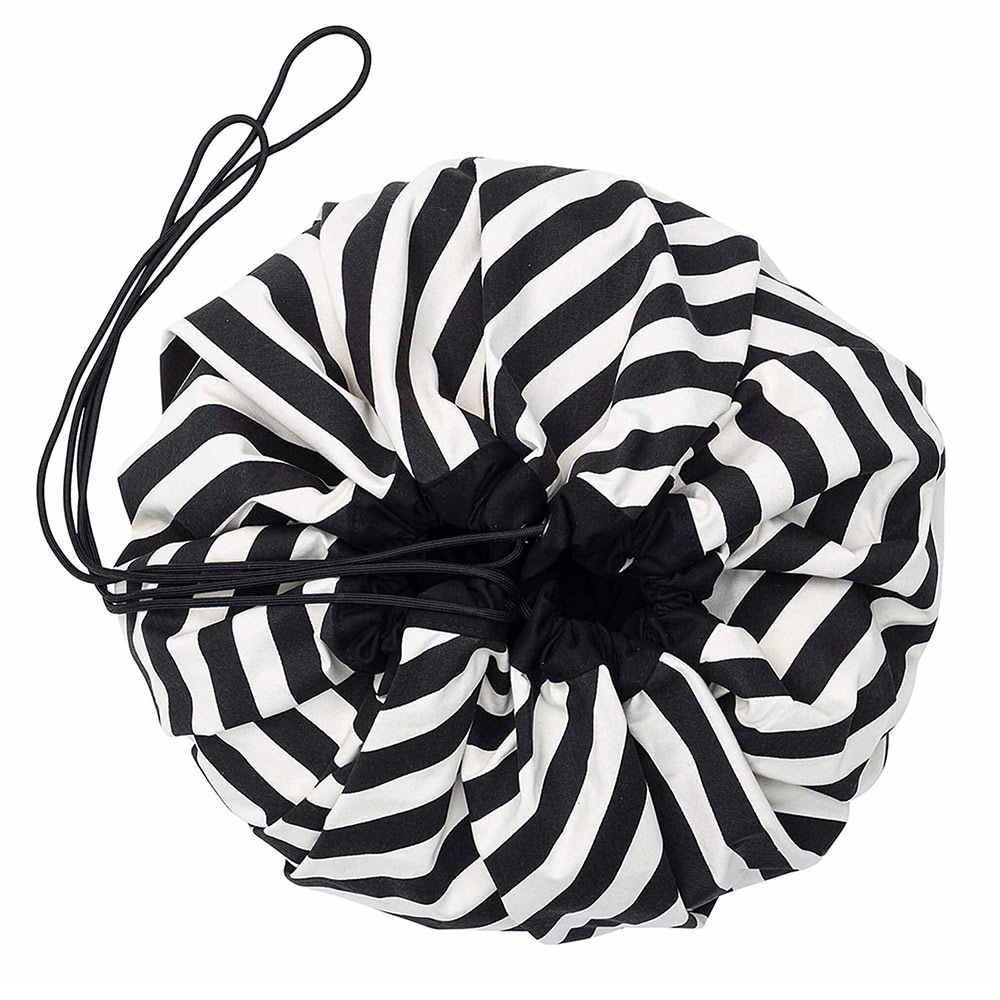 Sac - Tapis de jeux Rayures - Noir - Play et Go