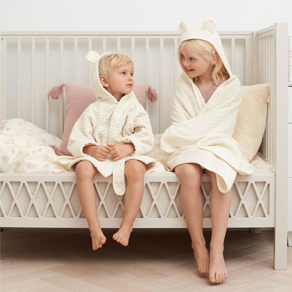 Serviette de Toilette Junior Ours - Blanc - Cam Cam