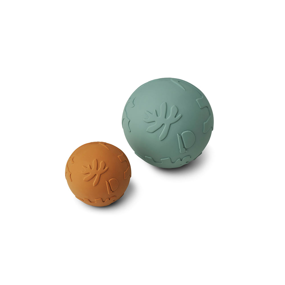 Set de 2 Balles Théa Dino - Peppermint / Moutarde - Liewood