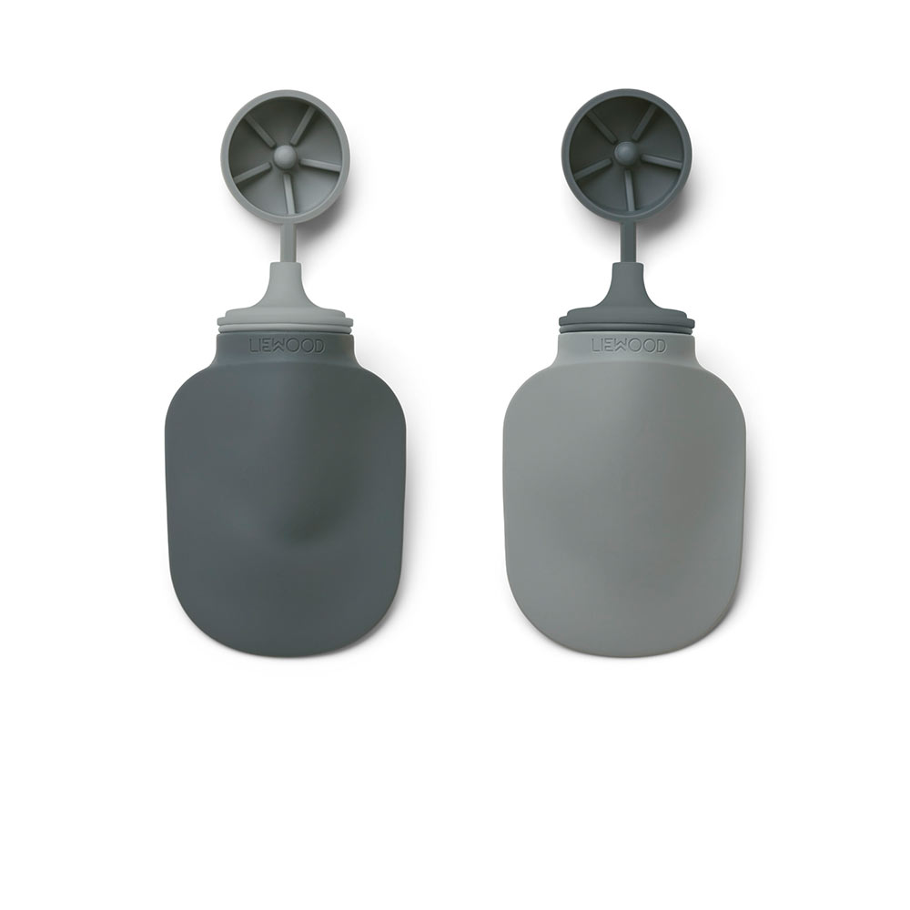 Set de 2 Gourdes à Compote - Bleu Mix - Liewood