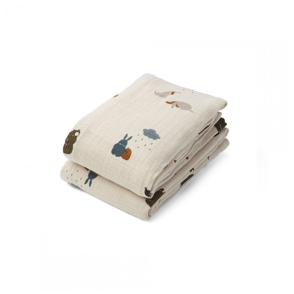 Set de 2 Langes Lewis Friendship - Liewood