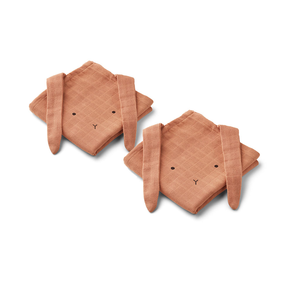 Set de 2 langes Lapin Hannah - Tuscany rose - Liewood
