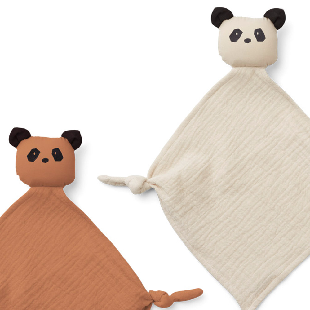 Set de 2 Mini Doudous Panda Yoko - Rose Tuscany - Liewood