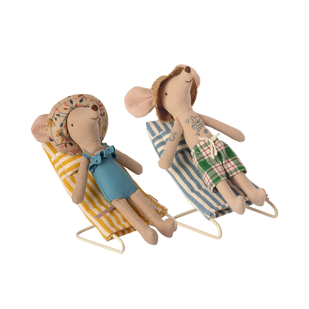 Set de 2 Transats de Plage Miniature - Maileg