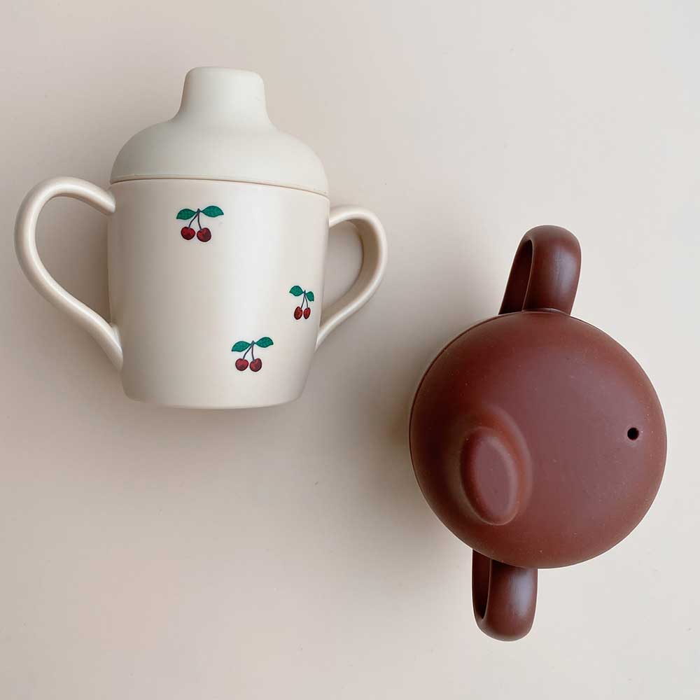 Set de 2 Tasses Apprentissage Cerises - Konges Slojd