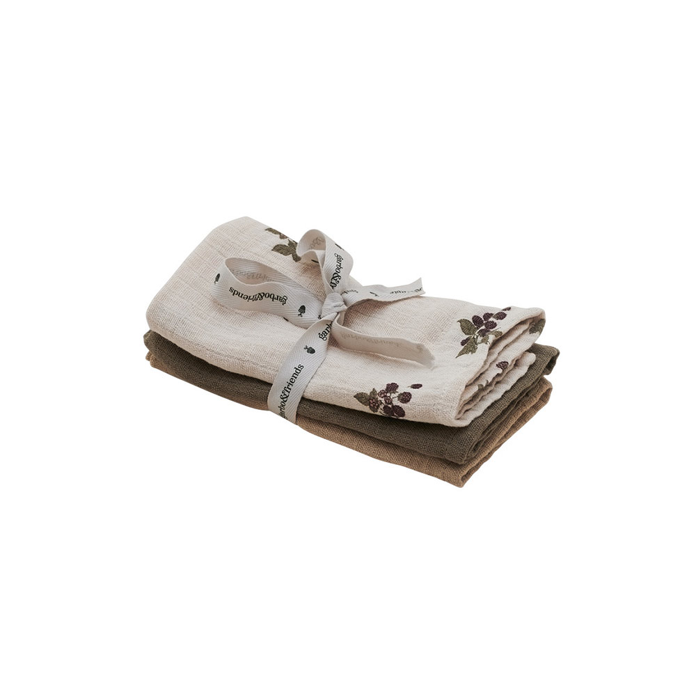 Pack de 3 langes - Blackberry - Garbo et Friends