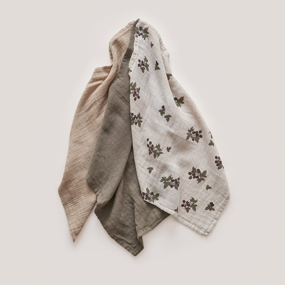 Pack de 3 langes - Blackberry - Garbo et Friends