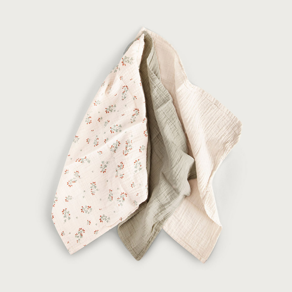 Pack de 3 Petits Langes - Clover Garbo et Friends