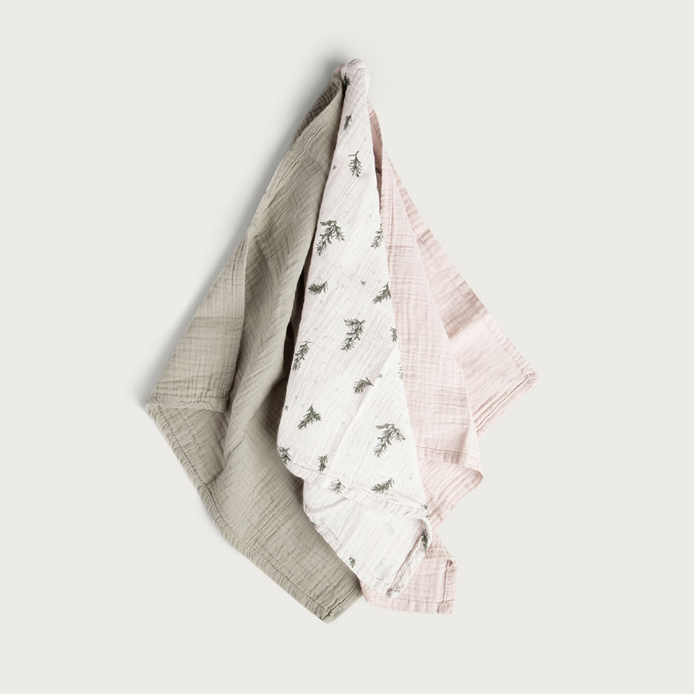 Pack de 3 Petits Langes - Romarin Garbo et Friends