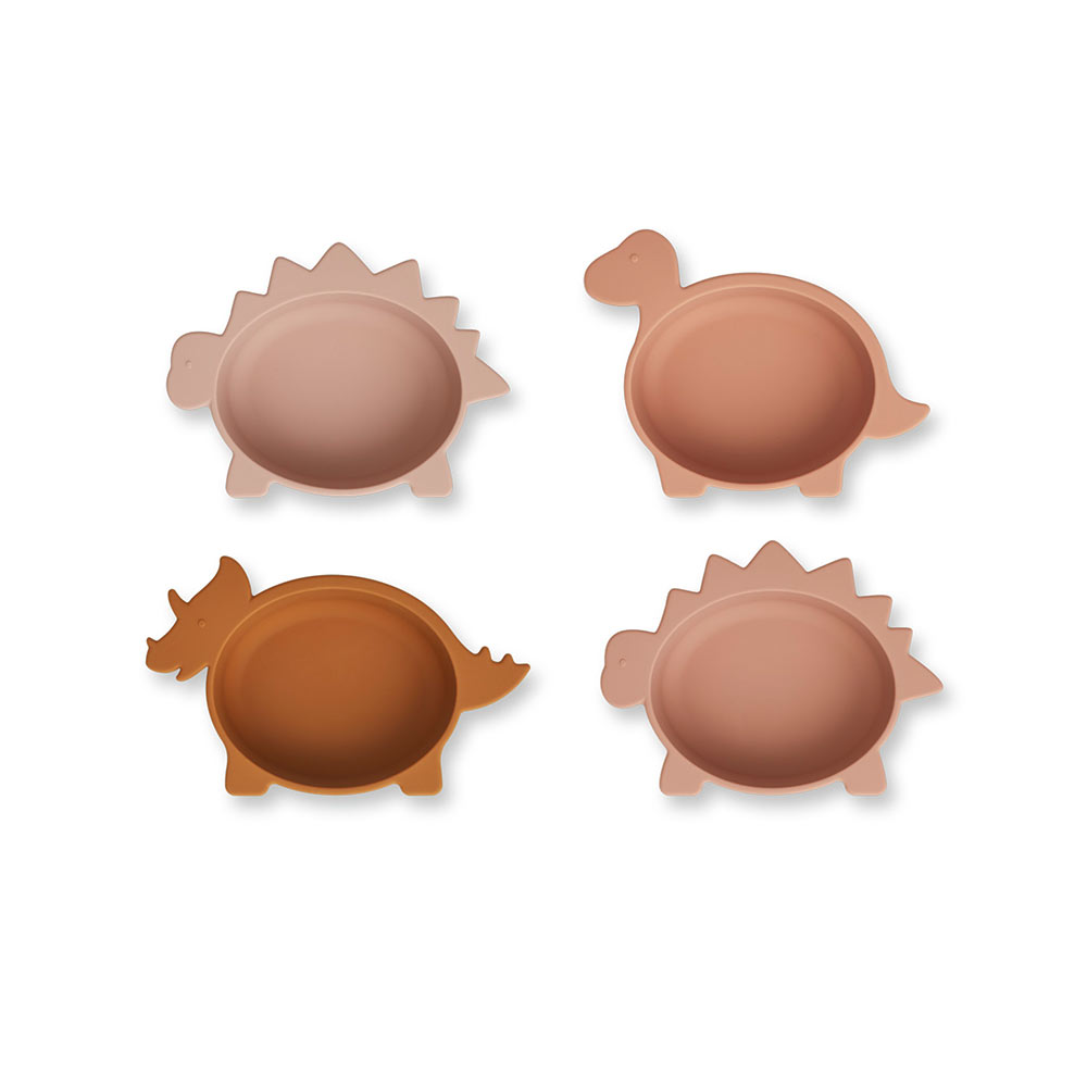 Set de 4 bols Dino Iggy - Rose mix - Liewood