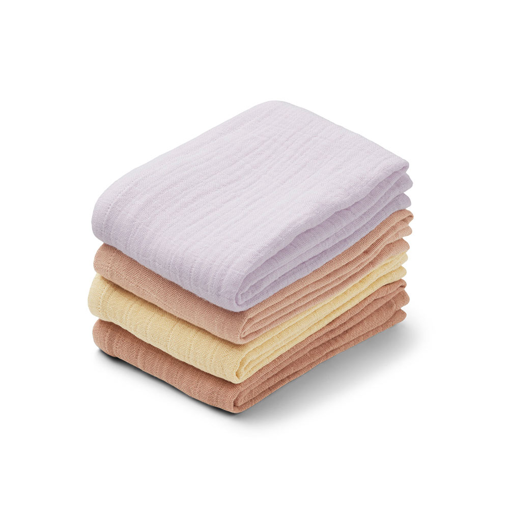 Set de 4 Langes Leon - Lavande Mix - Liewood