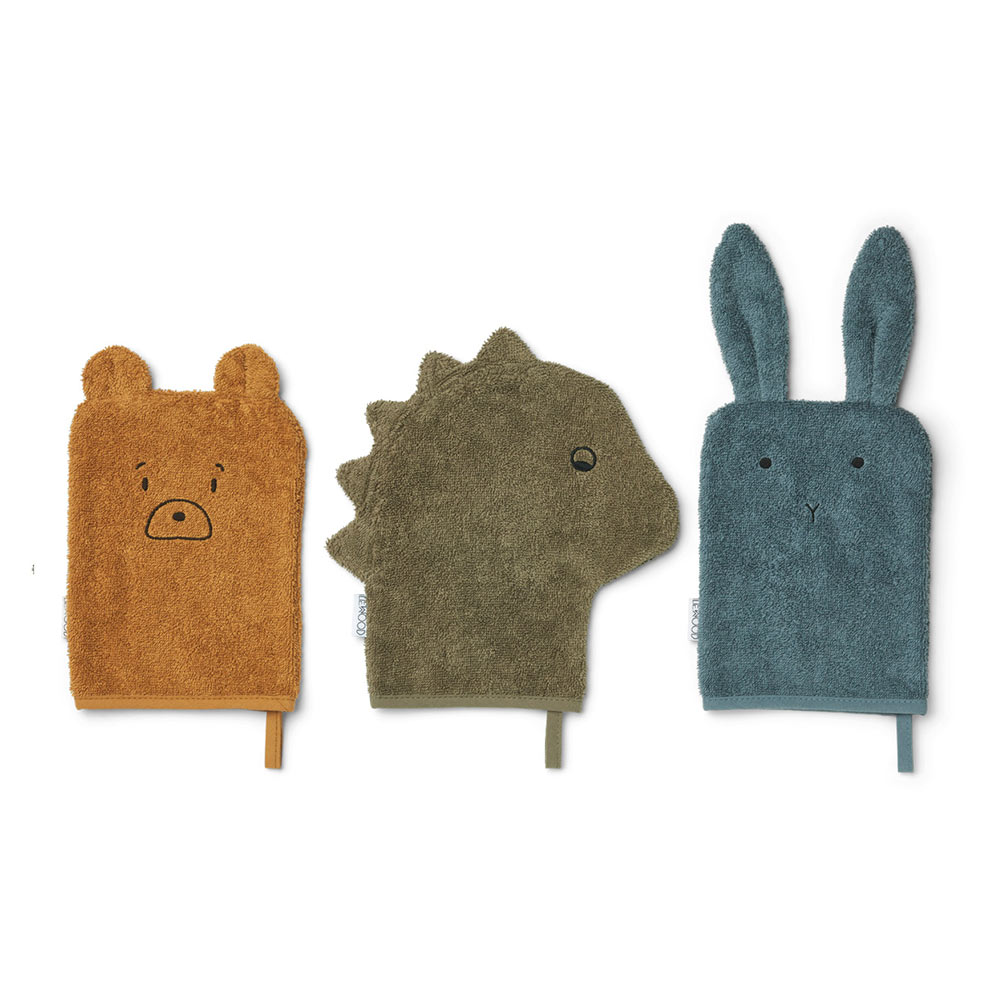 Set de 3 gants Ours, Dinosaure et Lapin Sylvester - Liewood