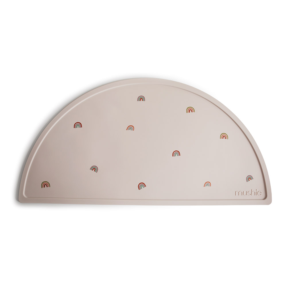 Set de Table en Silicone Arc-en-Ciel - Mushie
