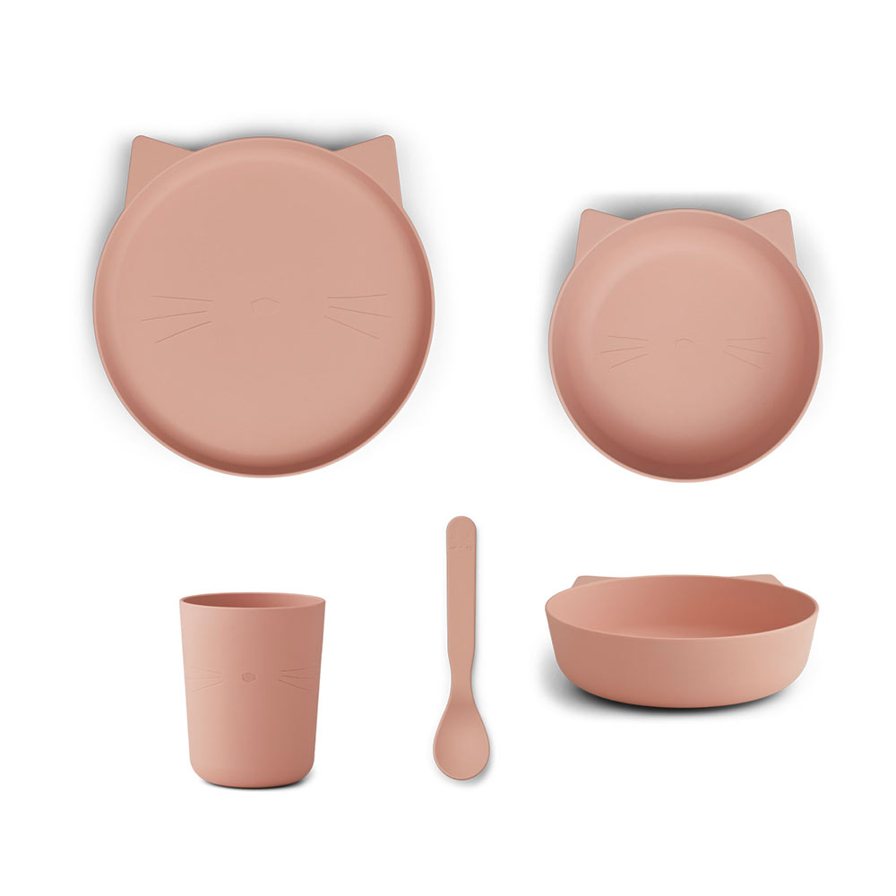 Set de Vaisselle Chat Paul - Blush - Liewood