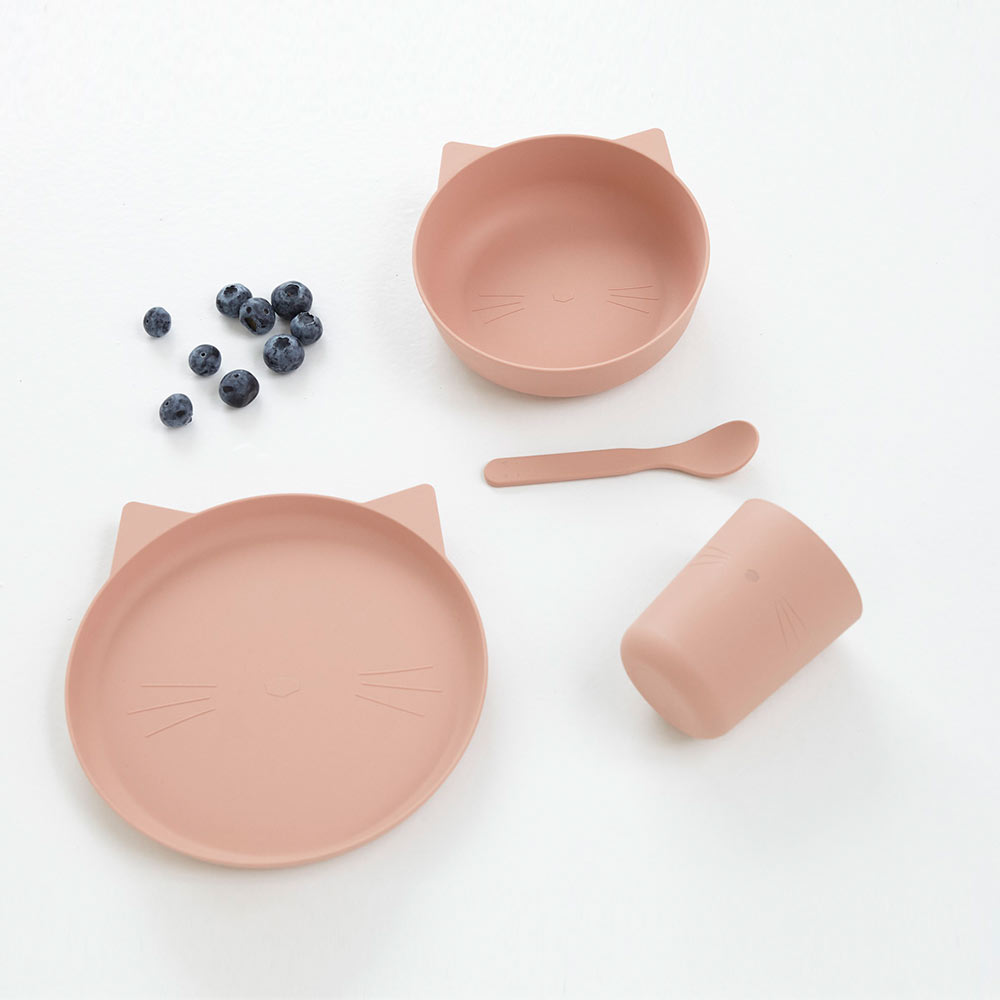 Set de Vaisselle Chat Paul - Blush - Liewood