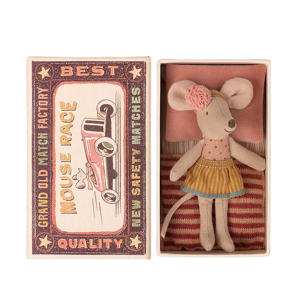 Souris Petite Soeur dans sa boîte - Maileg