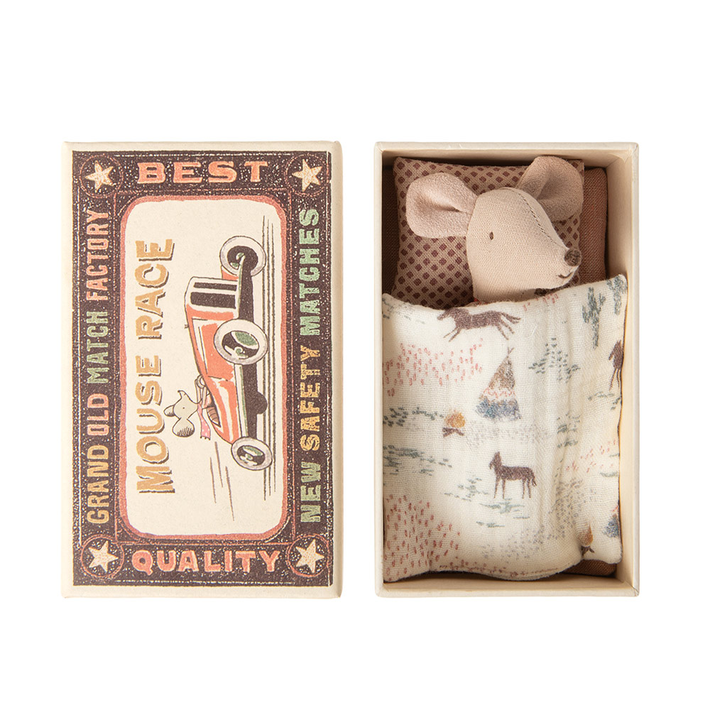 Souris Petite Soeur dans sa boîte - Maileg