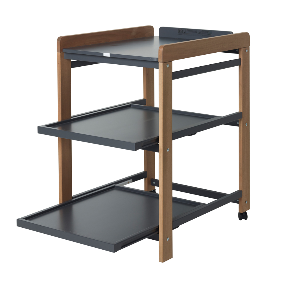 Table à langer Comfort avec roues - Moon shadow/Naturel - Quax