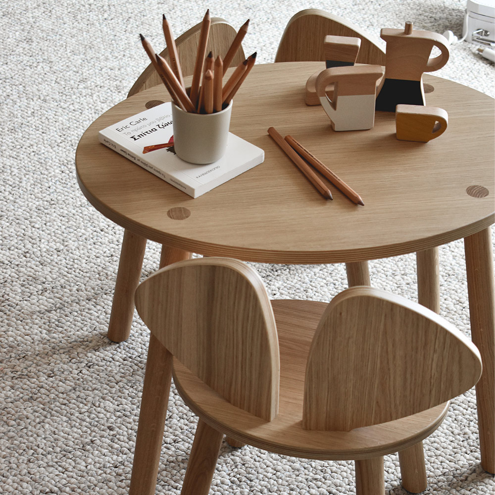 Table enfant Mouse 2-5 ans - Chêne - Nofred