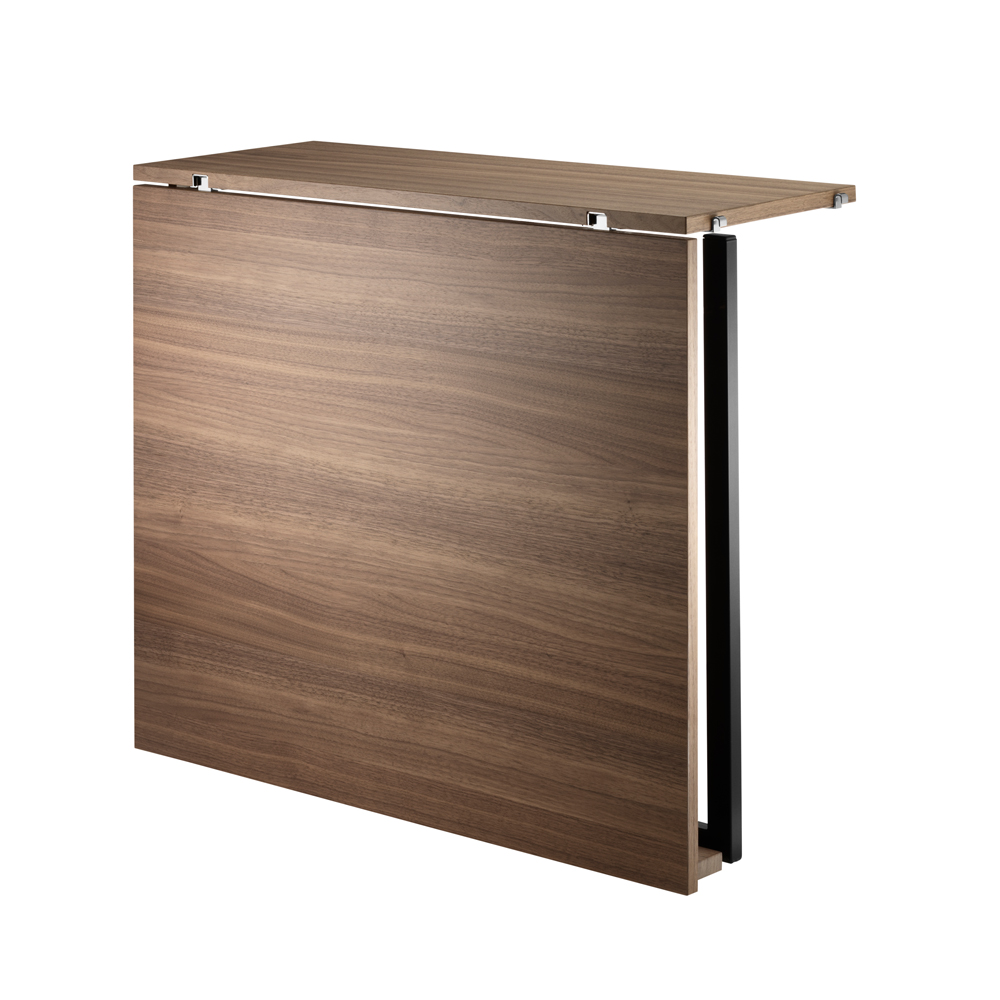 Table murale pliante - Noyer / Noir - String Furniture