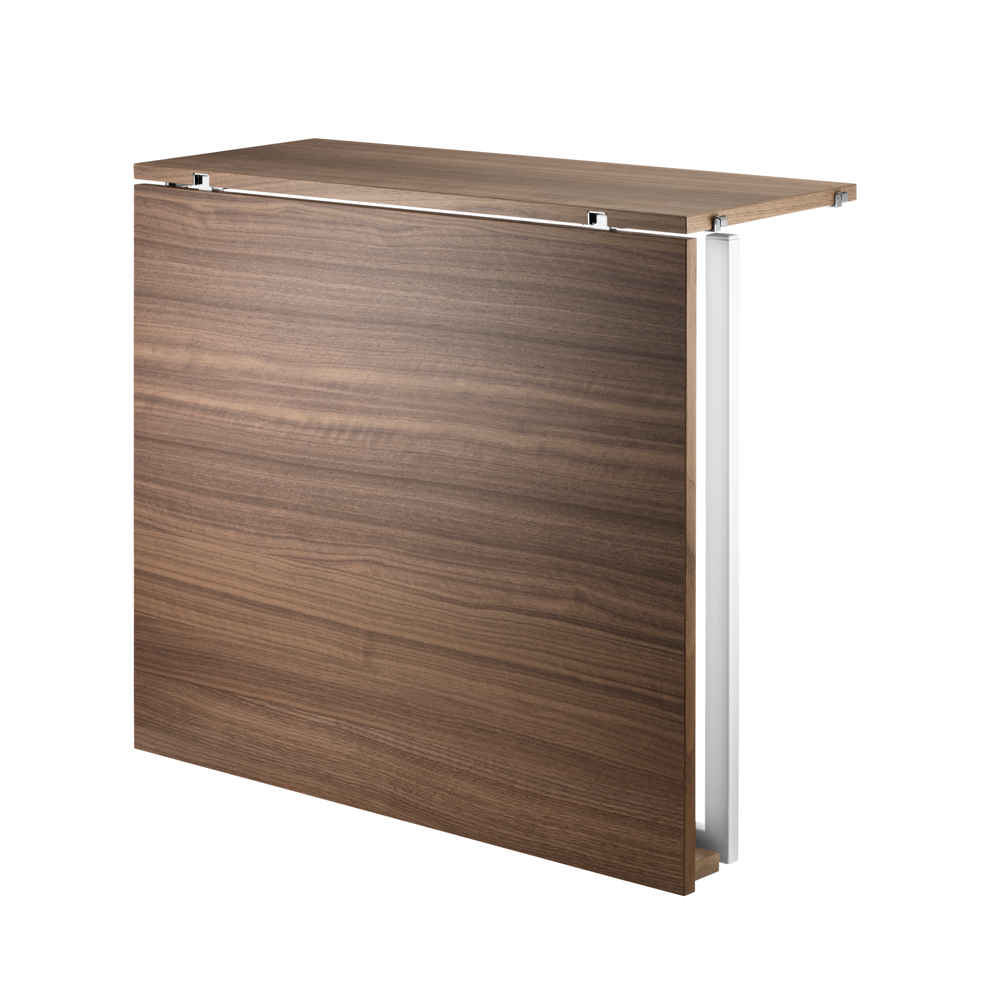 Table murale pliante - Noyer / Blanc - String Furniture