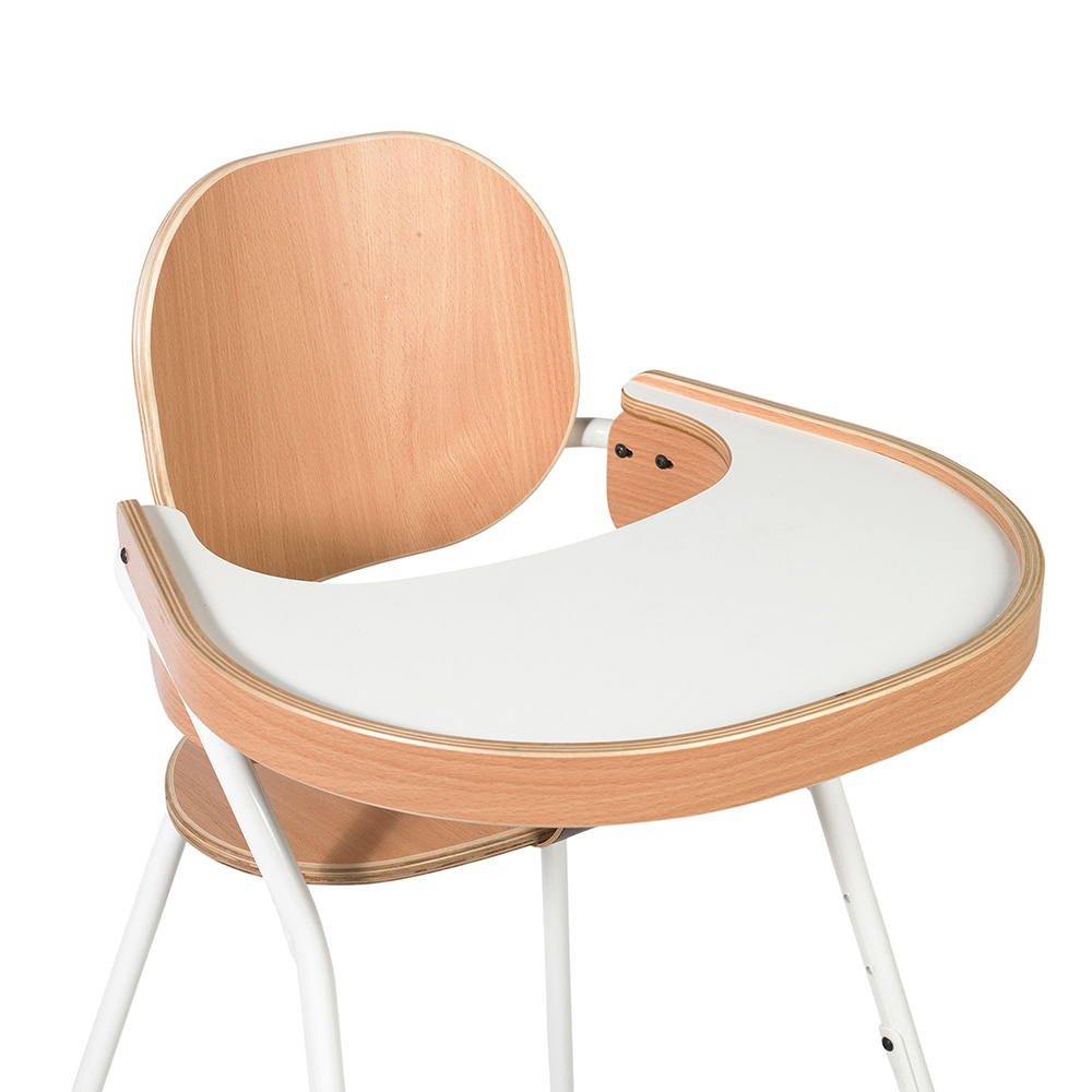 Tablette pour chaise évolutive Tibu - Hêtre/blanc Charlie Crane
