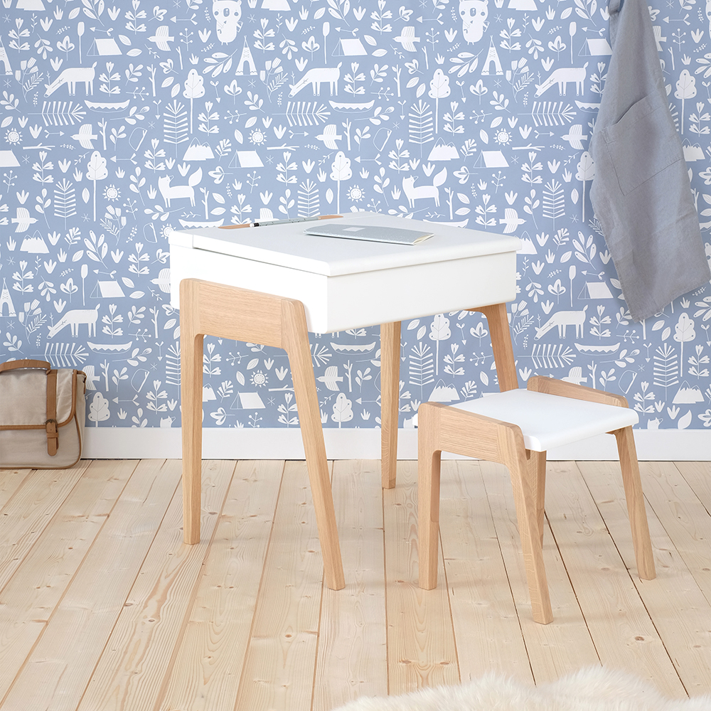Tabouret My Little Pupitre - Blanc - Jungle by Jungle