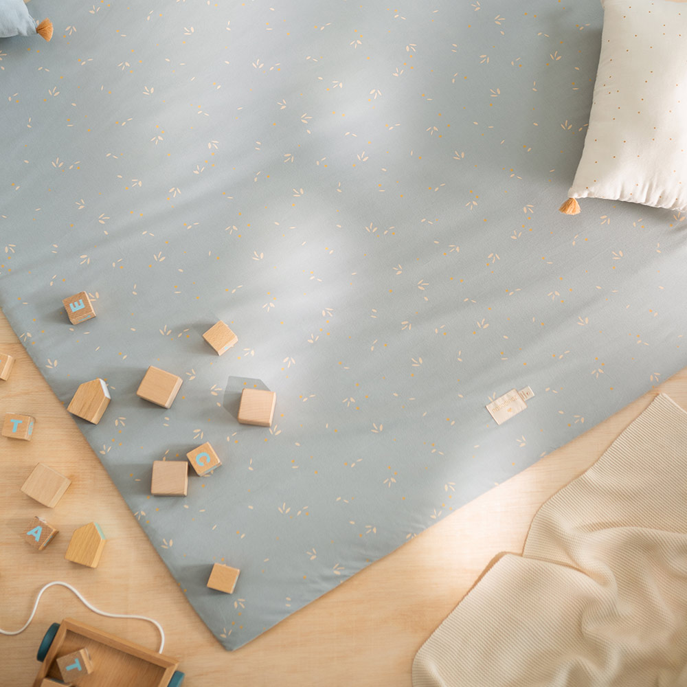Tapis Colorado Willow pour tipi - Soft Blue - Nobodinoz