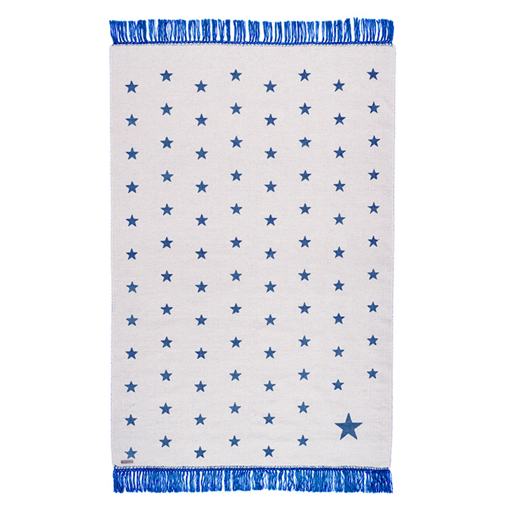 Tapis Etoiles - Gris/Bleu - Varanassi