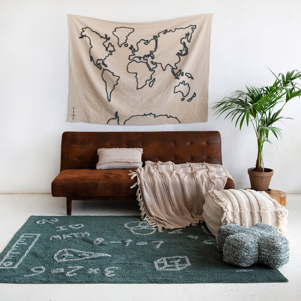 Tapis Mural Carte du monde Lorena Canals