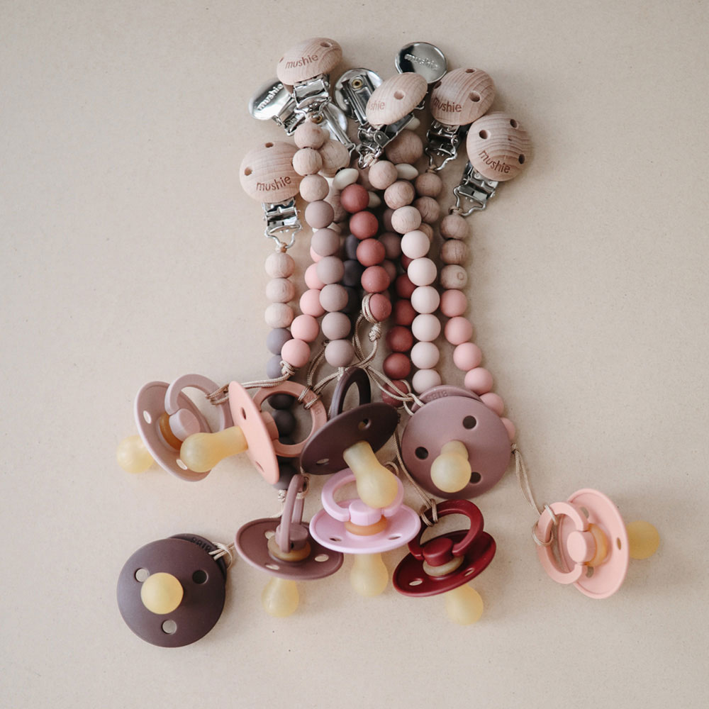 Sucette Bébé - Rose poudré - Bibs