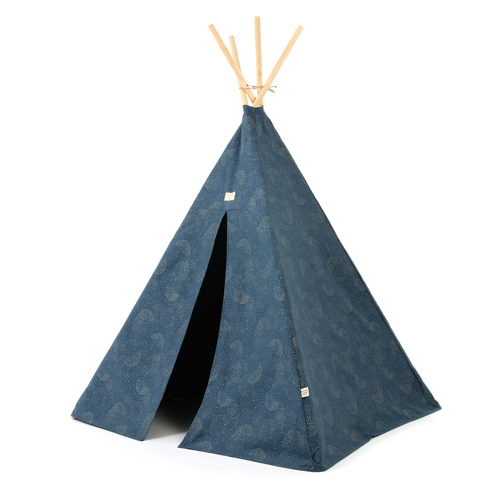 Tipi enfant Phoenix bubble Elements - Bleu marine - Nobodinoz