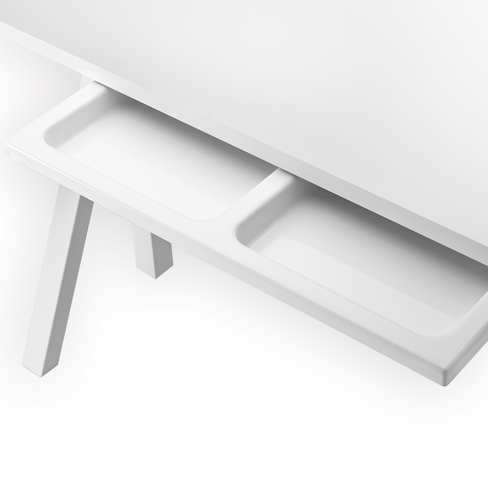 Tiroir pour plateau bureau - Blanc - String Furniture