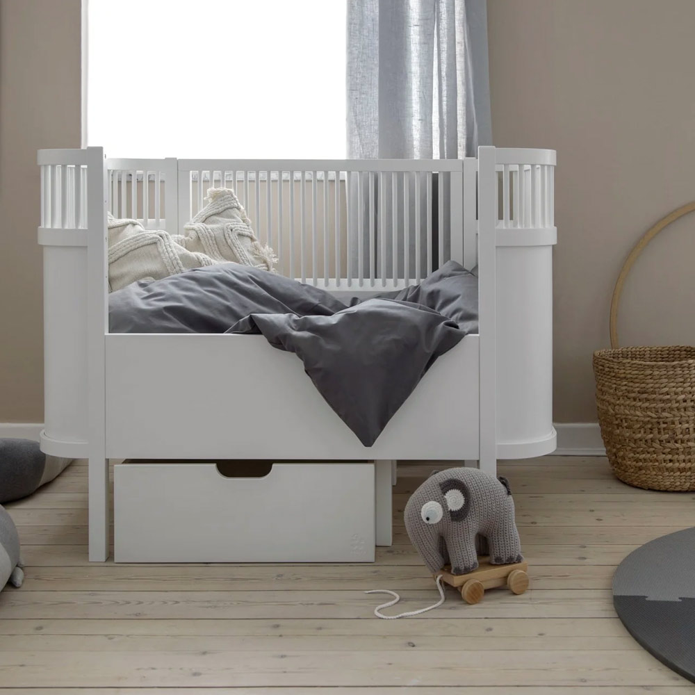 Tiroir pour lit bébé évolutif - Blanc Sebra