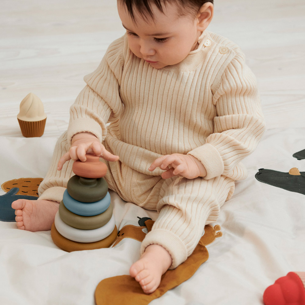 Anneaux à empiler Dag - Kaki mix Liewood