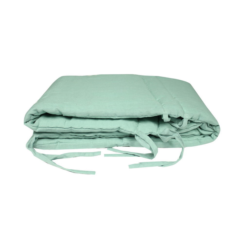 Tour de lit bébé lin - Vert d'eau Lab pour chambre enfant ...